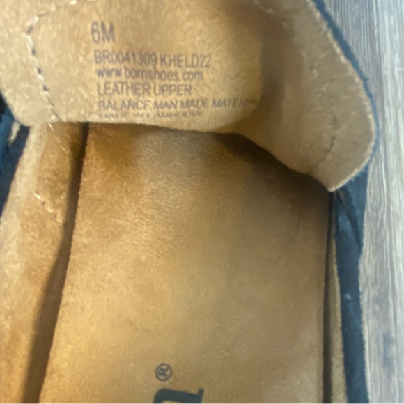 Born Melinda Loafers Women’s 6 Black Leather Suede Slip On Penny Comfy Casual - Picture 8 of 8